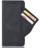 Oppo A12 Portemonnee Book Case Hoesje Met Kaarthouder Zwart