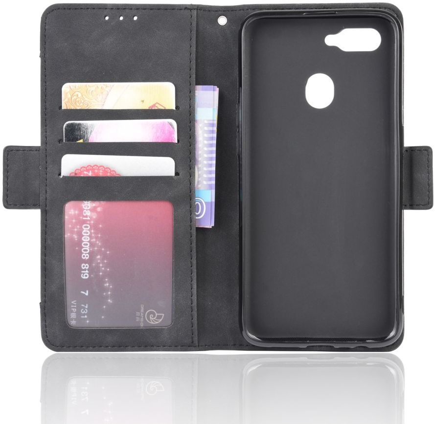 Oppo A12 Portemonnee Book Case Hoesje Met Kaarthouder Zwart afbeelding 8