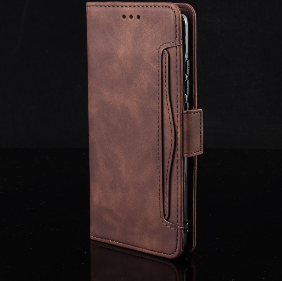 Oppo A12 Portemonnee Book Case Hoesje Met Kaarthouder Bruin afbeelding 10