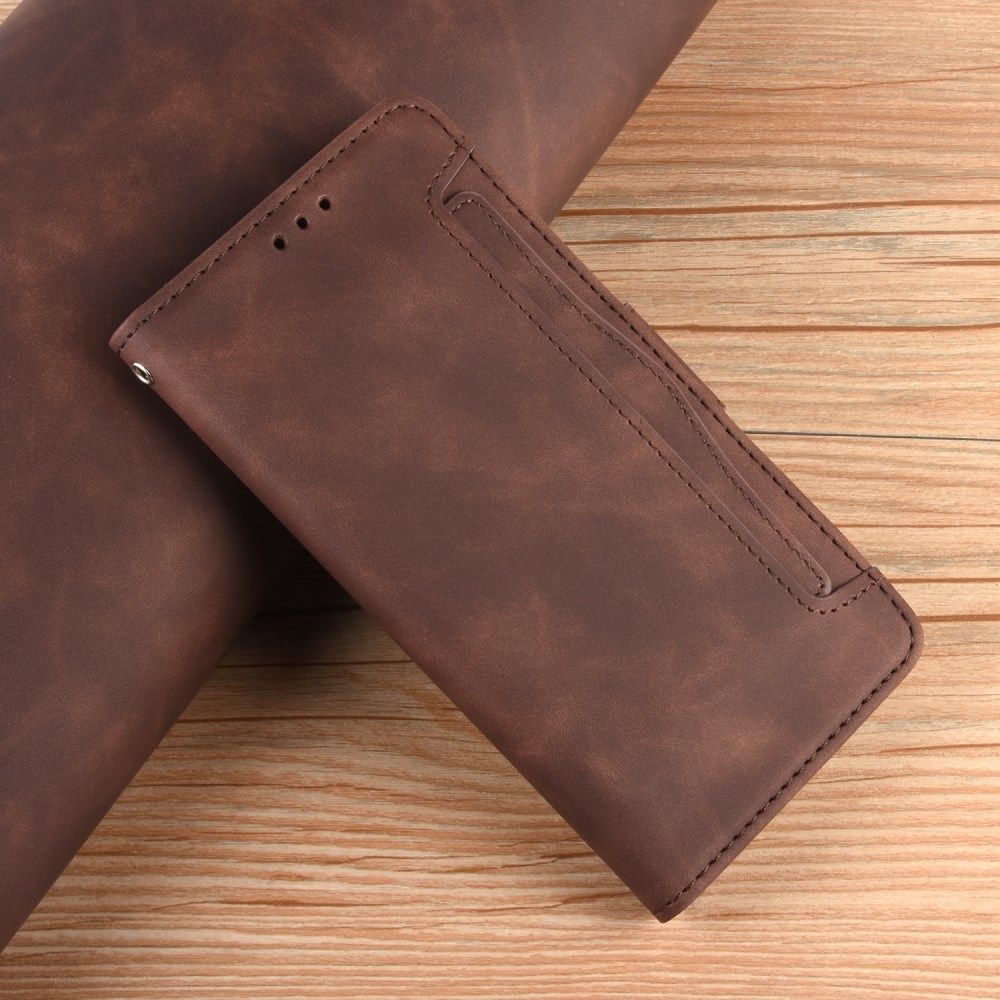 Oppo A12 Portemonnee Book Case Hoesje Met Kaarthouder Bruin afbeelding 4