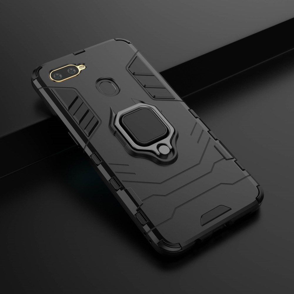 Oppo A12 Hybride hoesje met Kickstand Zwart afbeelding 8