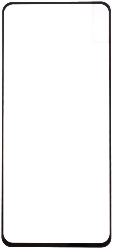 LG K61 Full Size Tempered Glass Screenprotector Zwart afbeelding 2