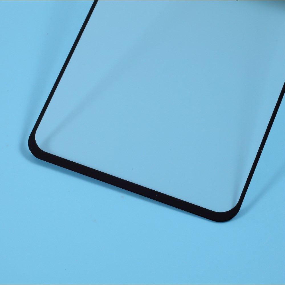 LG K61 Full Size Tempered Glass Screenprotector Zwart afbeelding 4
