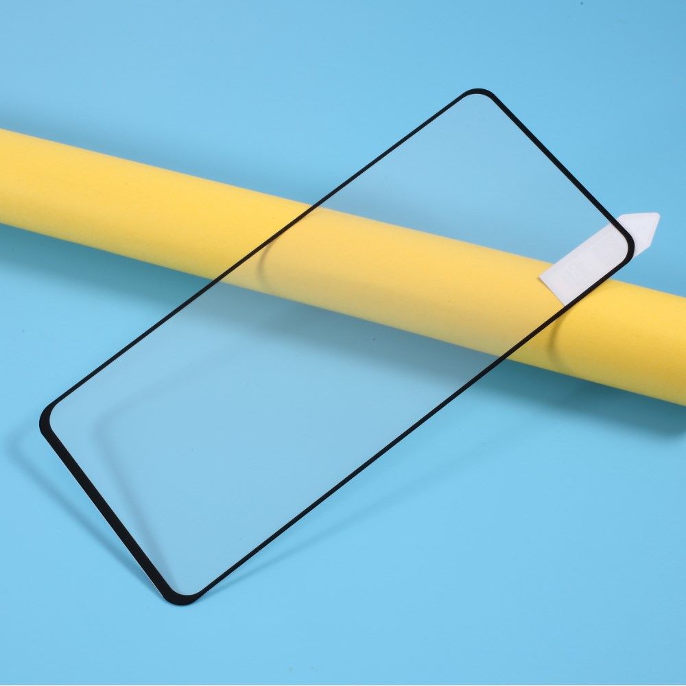 LG K61 Full Size Tempered Glass Screenprotector Zwart afbeelding 5