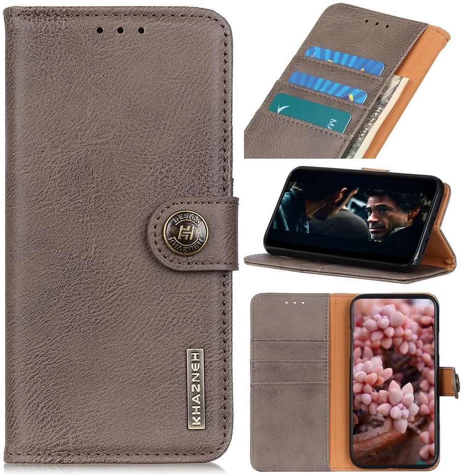 KHAZNEH OnePlus Nord Hoesje Portemonnee Book Case Grijs afbeelding 10