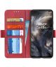 OnePlus Nord Hoesje Wallet Book Case Rood