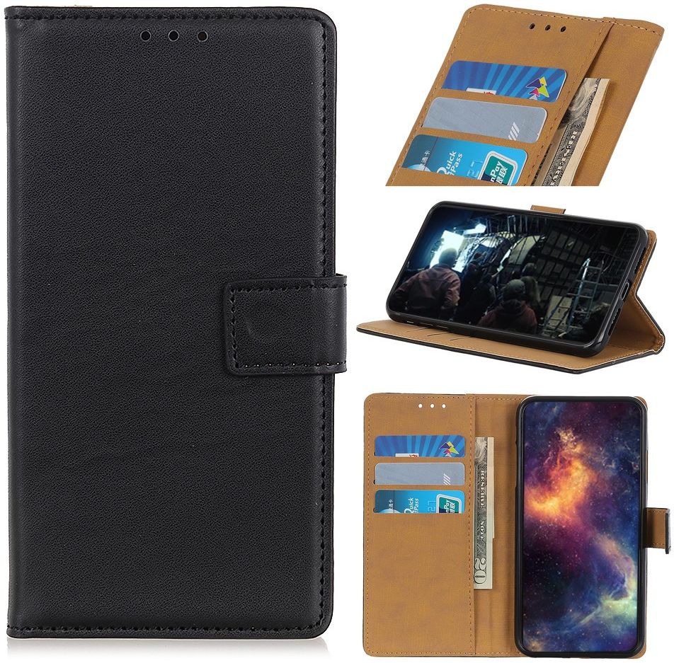 OnePlus Nord Book Case Hoesje Wallet Kunst Leer Zwart afbeelding 6