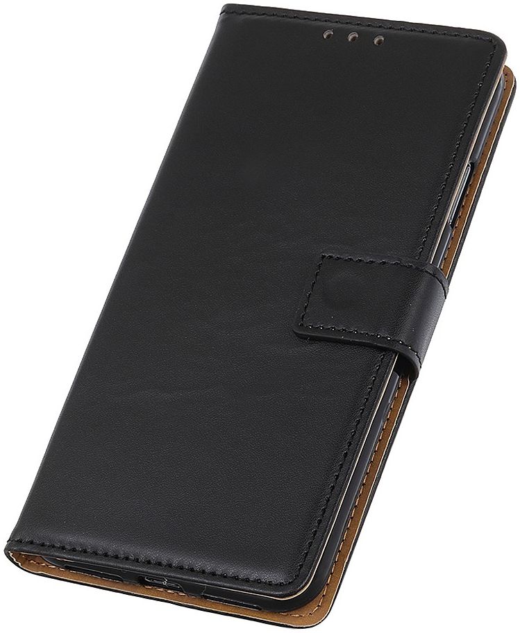 OnePlus Nord Book Case Hoesje Wallet Kunst Leer Zwart afbeelding 3