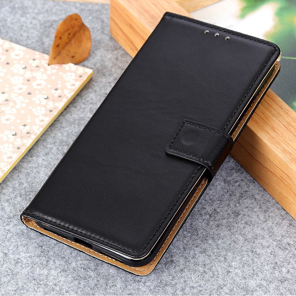 OnePlus Nord Book Case Hoesje Wallet Kunst Leer Zwart afbeelding 12