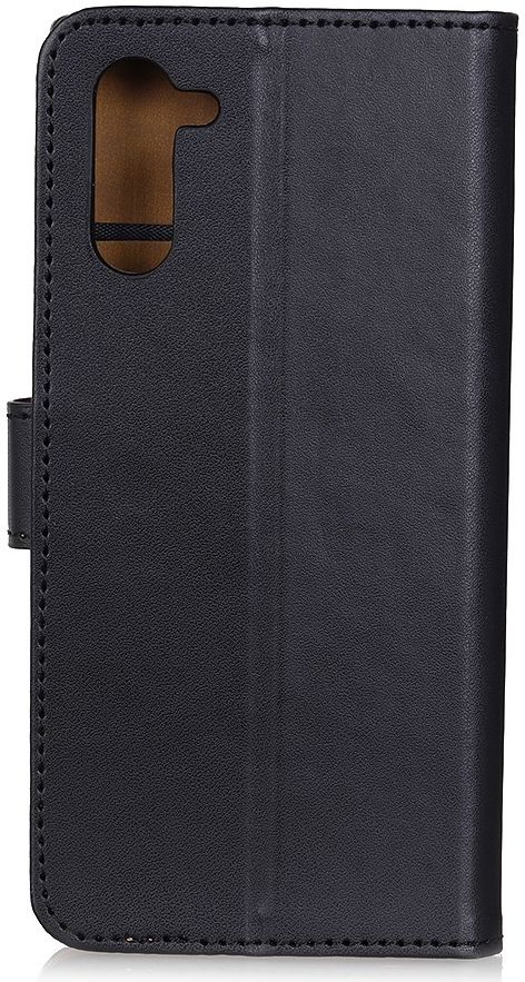 OnePlus Nord Book Case Hoesje Wallet Kunst Leer Zwart afbeelding 2