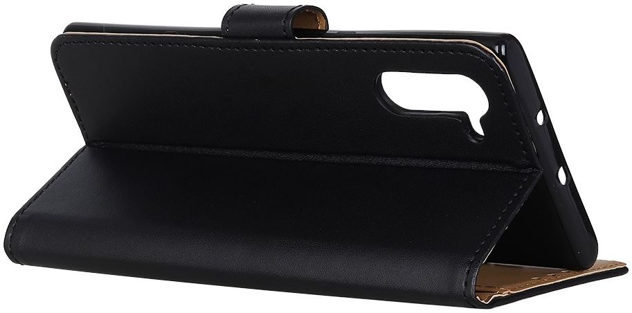 OnePlus Nord Book Case Hoesje Wallet Kunst Leer Zwart afbeelding 4
