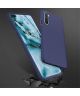 OnePlus Nord Hoesje Twill Slim Texture Back Cover Blauw