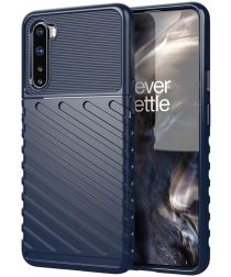 OnePlus Nord Twill Thunder Texture Back Cover Blauw