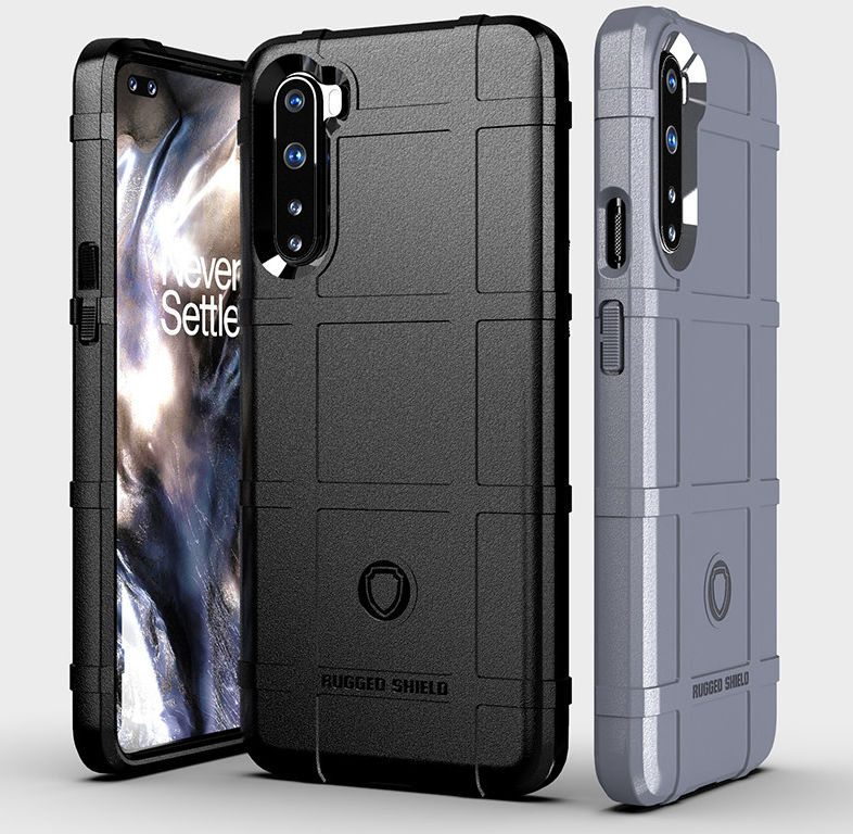 OnePlus Nord Hoesje Shock Proof Rugged Shield Zwart afbeelding 6