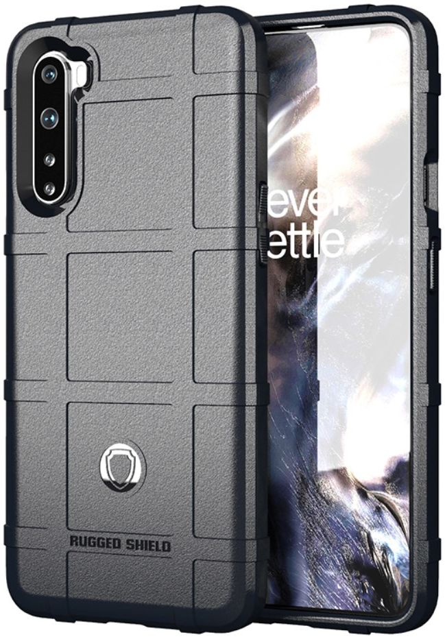 OnePlus Nord Hoesje Shock Proof Rugged Shield Zwart afbeelding 1