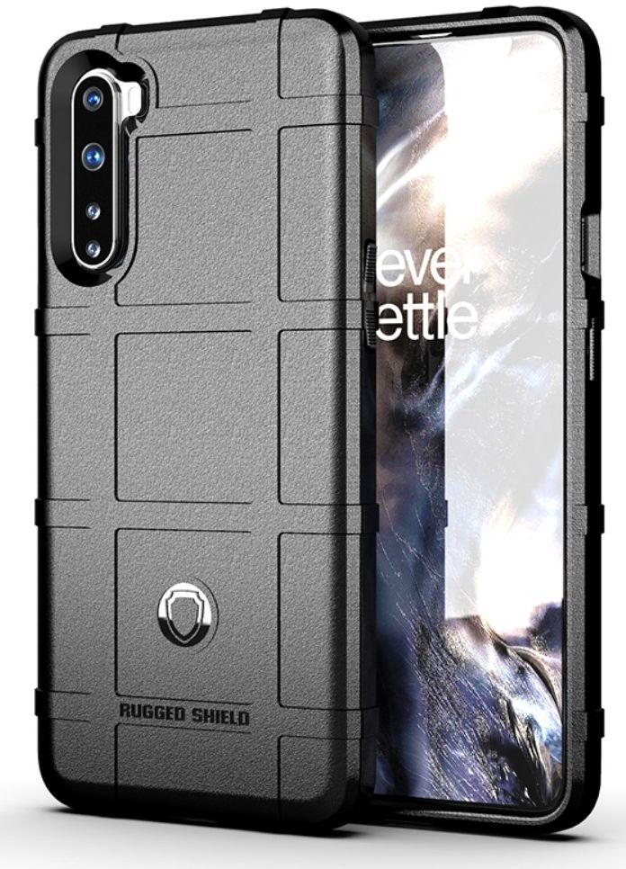 OnePlus Nord Hoesje Shock Proof Rugged Shield Zwart afbeelding 3