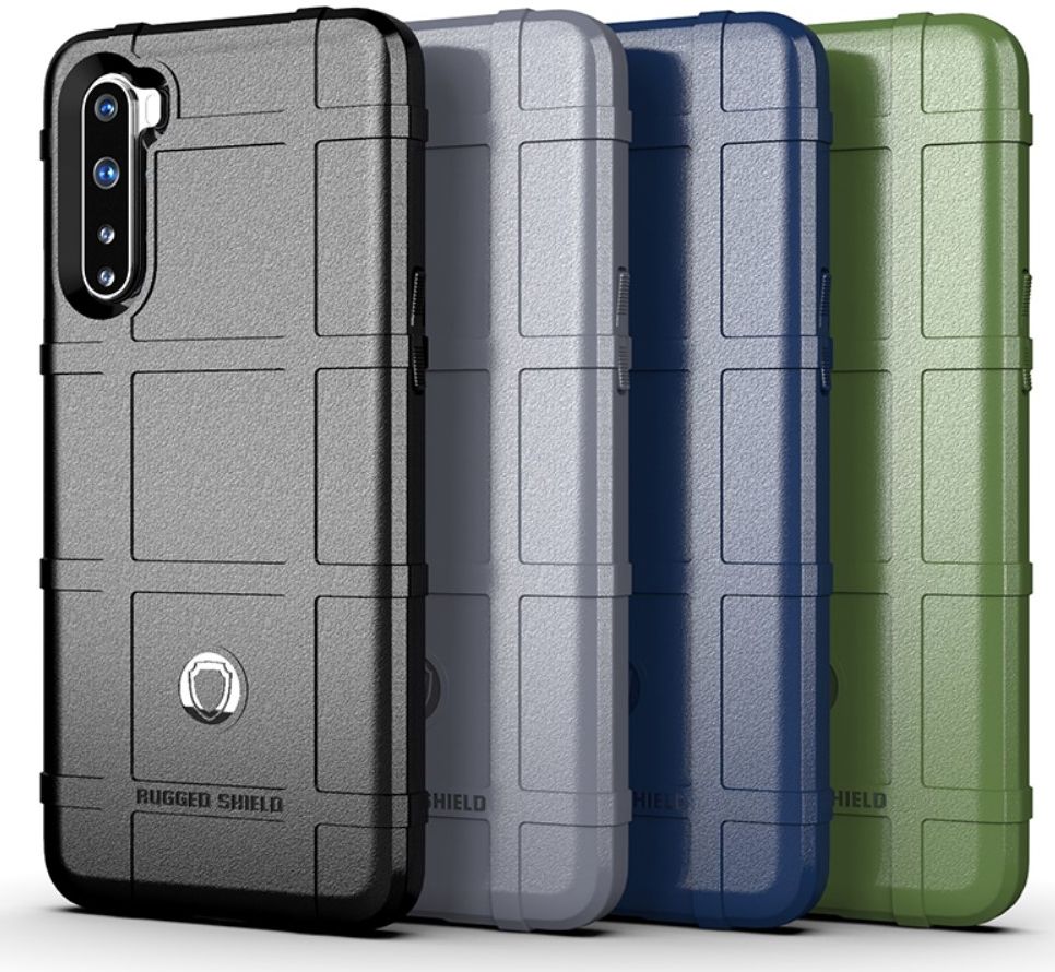OnePlus Nord Hoesje Shock Proof Rugged Shield Zwart afbeelding 4