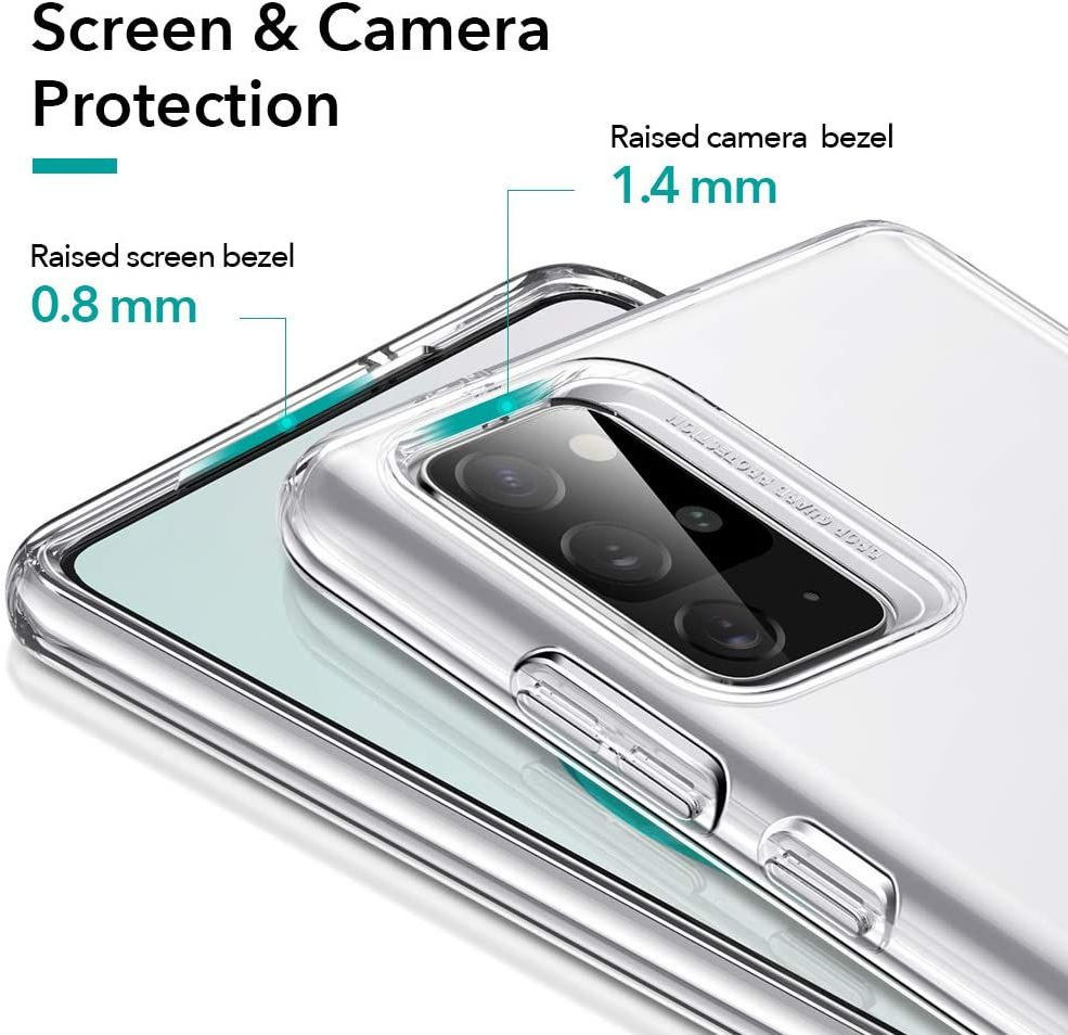 Samsung Galaxy Note 20 ESR Back Cover Met Kickstand Transparant afbeelding 2