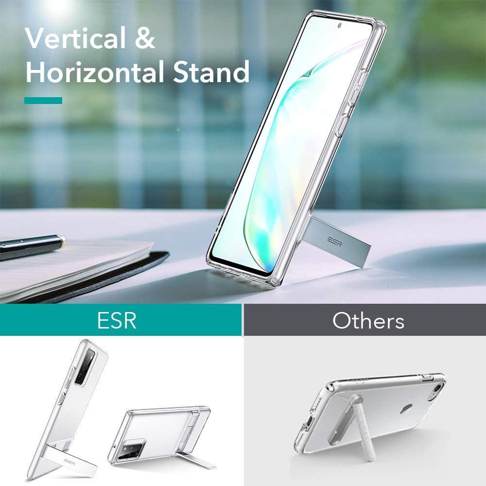 Samsung Galaxy Note 20 ESR Back Cover Met Kickstand Transparant afbeelding 4