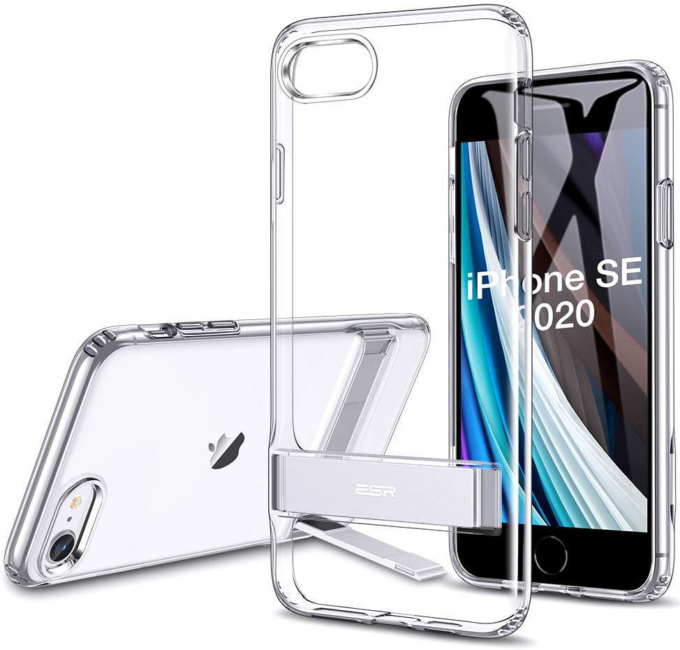 Apple iPhone 7/8/SE2020 ESR Back Cover Met Kickstand Transparant afbeelding 1