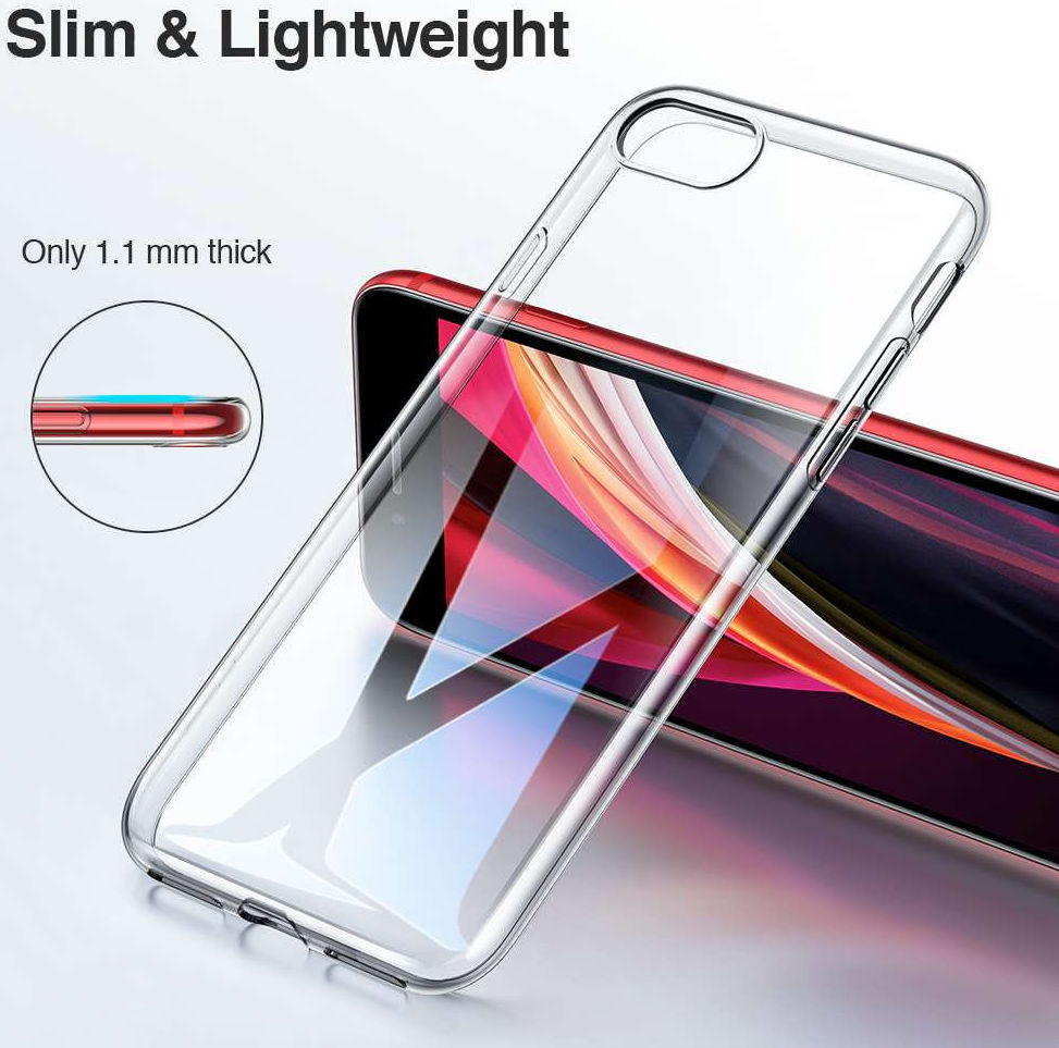 ESR Essential iPhone 7/8/SE 2020 Transparante TPU Back Cover afbeelding 2