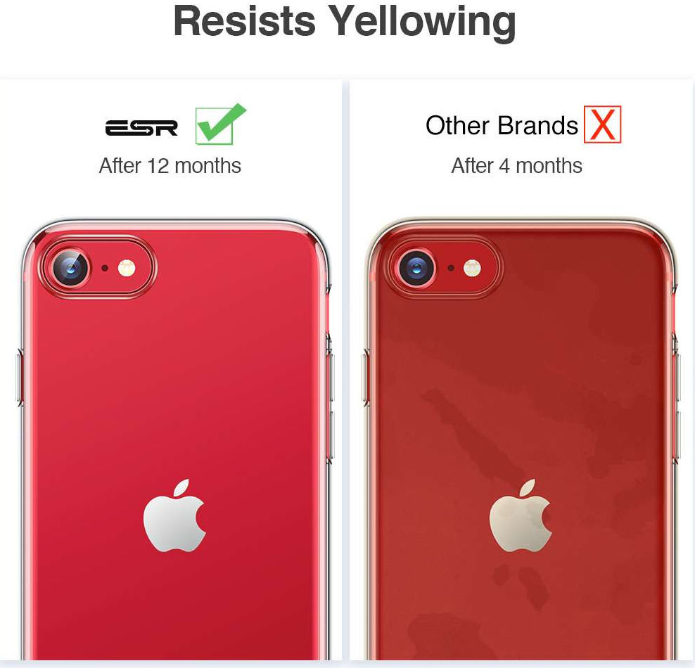 ESR Essential iPhone 7/8/SE 2020 Transparante TPU Back Cover afbeelding 3