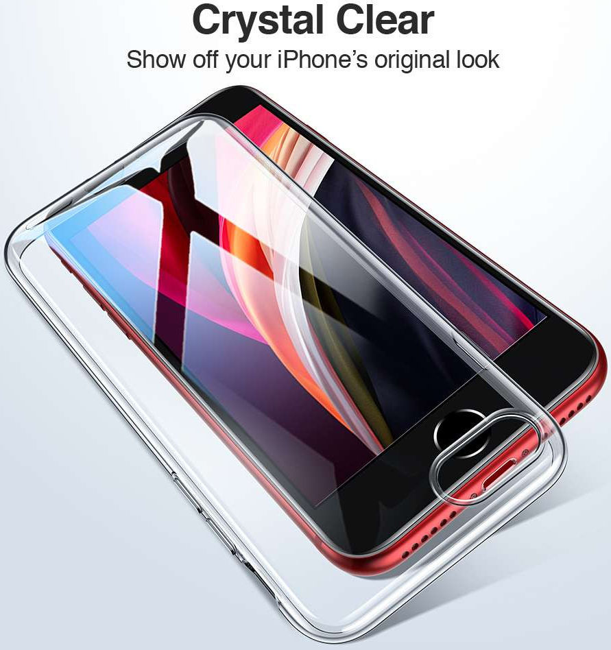 ESR Essential iPhone 7/8/SE 2020 Transparante TPU Back Cover afbeelding 4