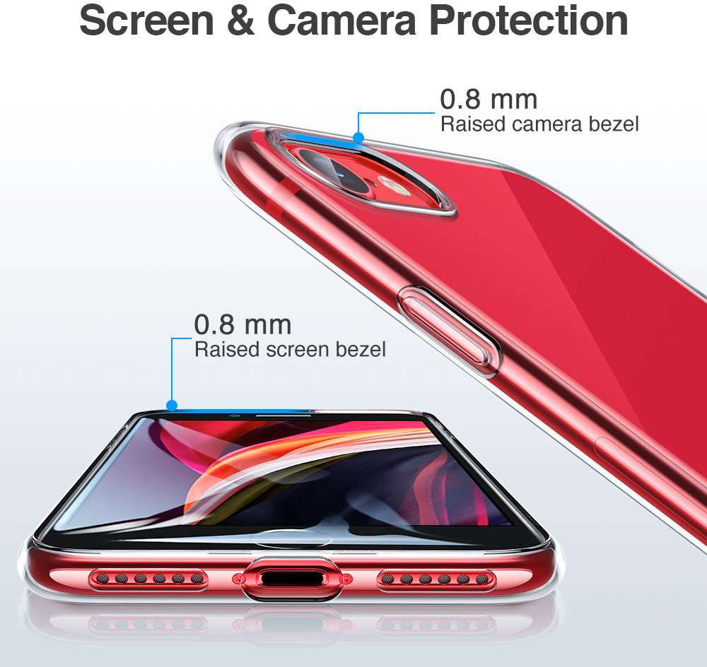 ESR Essential iPhone 7/8/SE 2020 Transparante TPU Back Cover afbeelding 5
