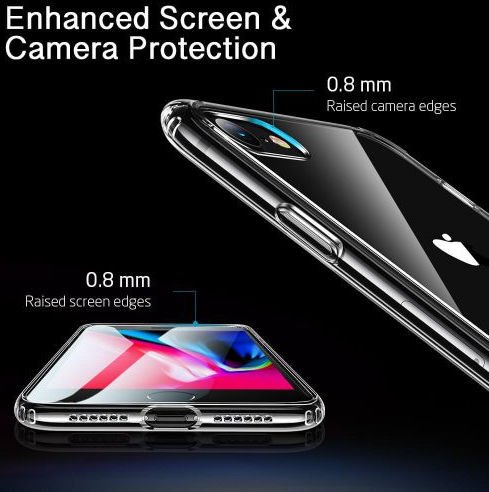 ESR Ice Shield Apple iPhone 7/8/SE 2020 Hoesje HardPlastic Transparant afbeelding 7