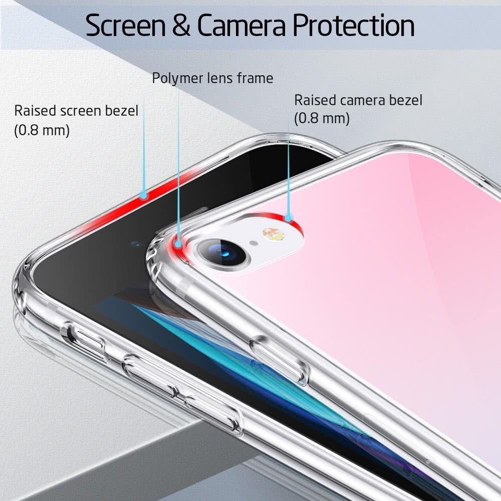 ESR Ice Shield iPhone SE (2020/2022) Hoesje Hard Plastic Rood / Blauw afbeelding 5