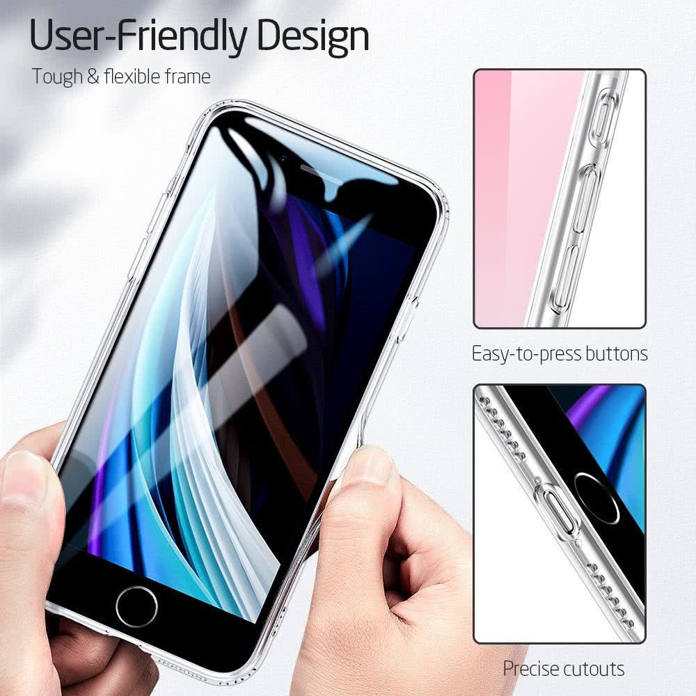 ESR Ice Shield iPhone SE (2020/2022) Hoesje Hard Plastic Rood / Blauw afbeelding 6