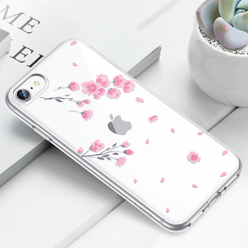 ESR Mania Back Cover hoesje iPhone 7/8/SE 2020 Cherry Blossom print afbeelding 10