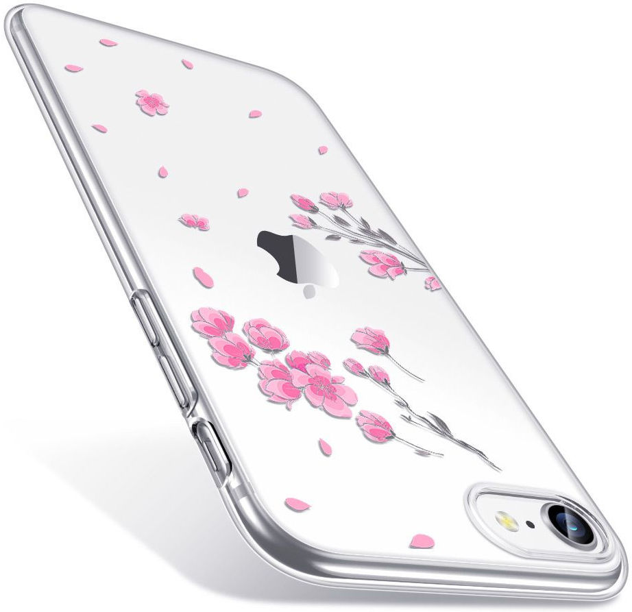 ESR Mania Back Cover hoesje iPhone 7/8/SE 2020 Cherry Blossom print afbeelding 3