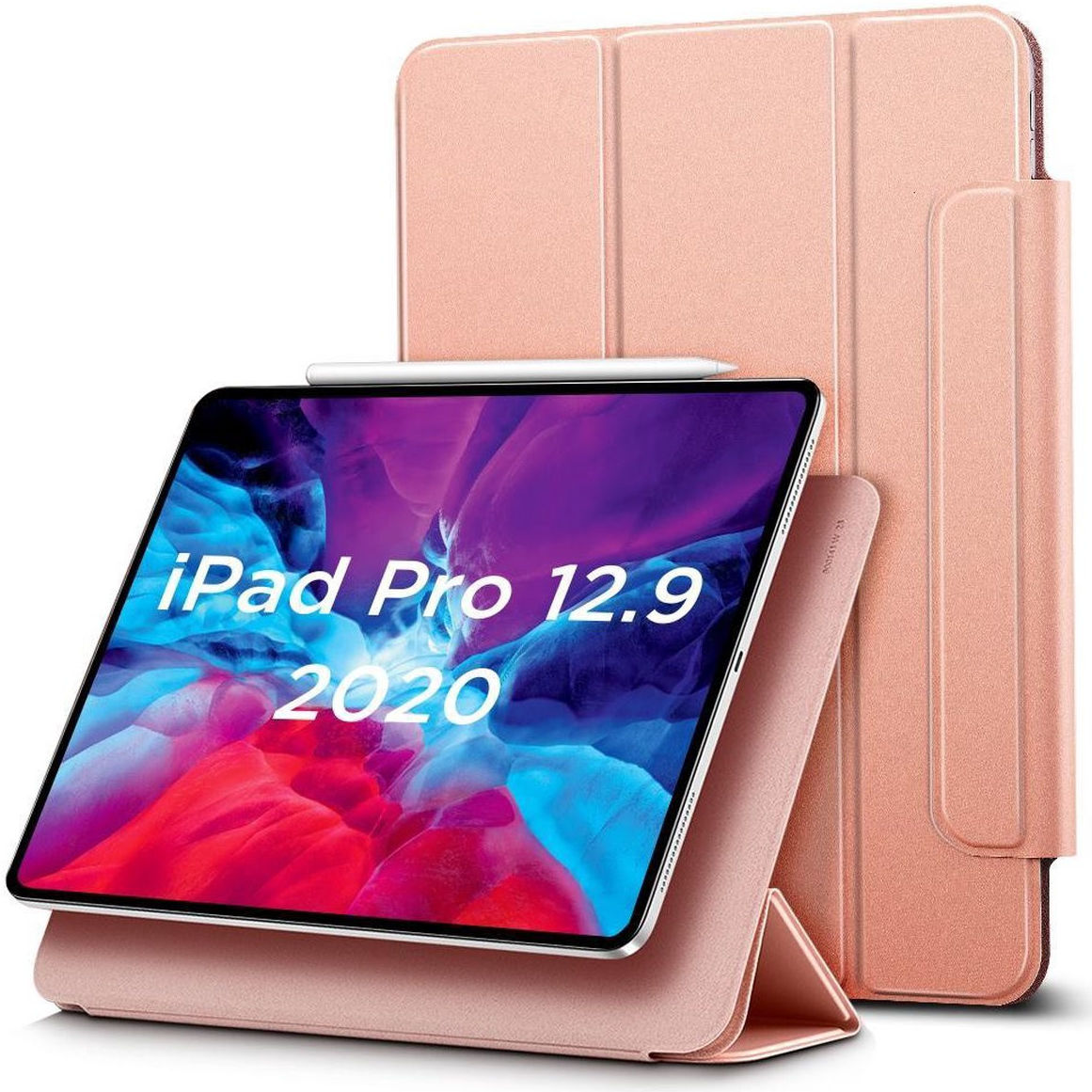 ESR Rebound Book Case Apple iPad Pro 12.9 2018 / 2020 Rose Goud afbeelding 1