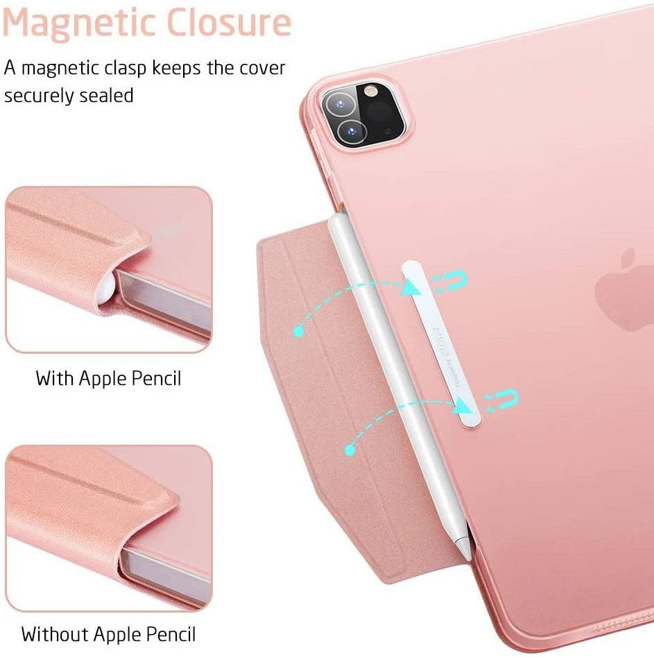 ESR Yippee Tri-fold Cover iPad Pro 11 (2018/2020/2021) Hoes Roze Goud afbeelding 3