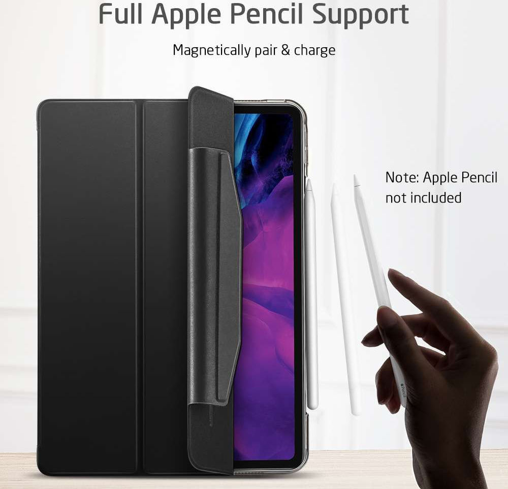 ESR Yippee Tri-fold Cover Apple iPad Pro 12.9 2018 / 2020 Zwart afbeelding 9