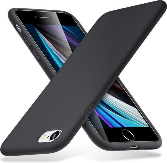 ESR Yippee Apple iPhone 7/8/SE 2020 Siliconen Hoesje Zwart afbeelding 2