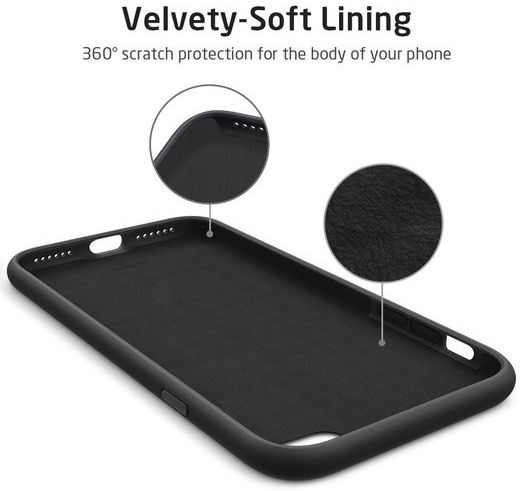 ESR Yippee Apple iPhone 7/8/SE 2020 Siliconen Hoesje Zwart afbeelding 3