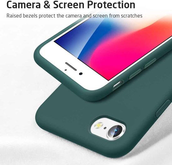 ESR Yippee Apple iPhone 7/8/SE 2020 Siliconen Hoesje Groen afbeelding 5