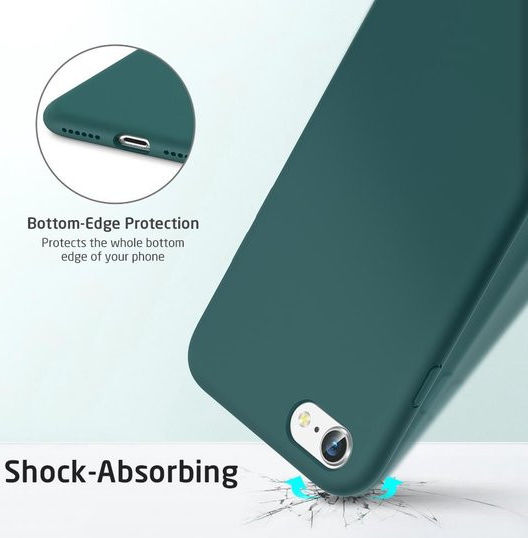 ESR Yippee Apple iPhone 7/8/SE 2020 Siliconen Hoesje Groen afbeelding 8