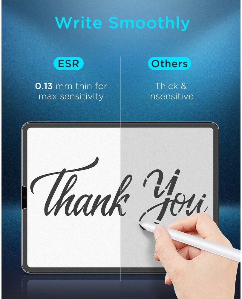 ESR Apple iPad Pro 12.9 Papier Gevoel Screen Protector afbeelding 4