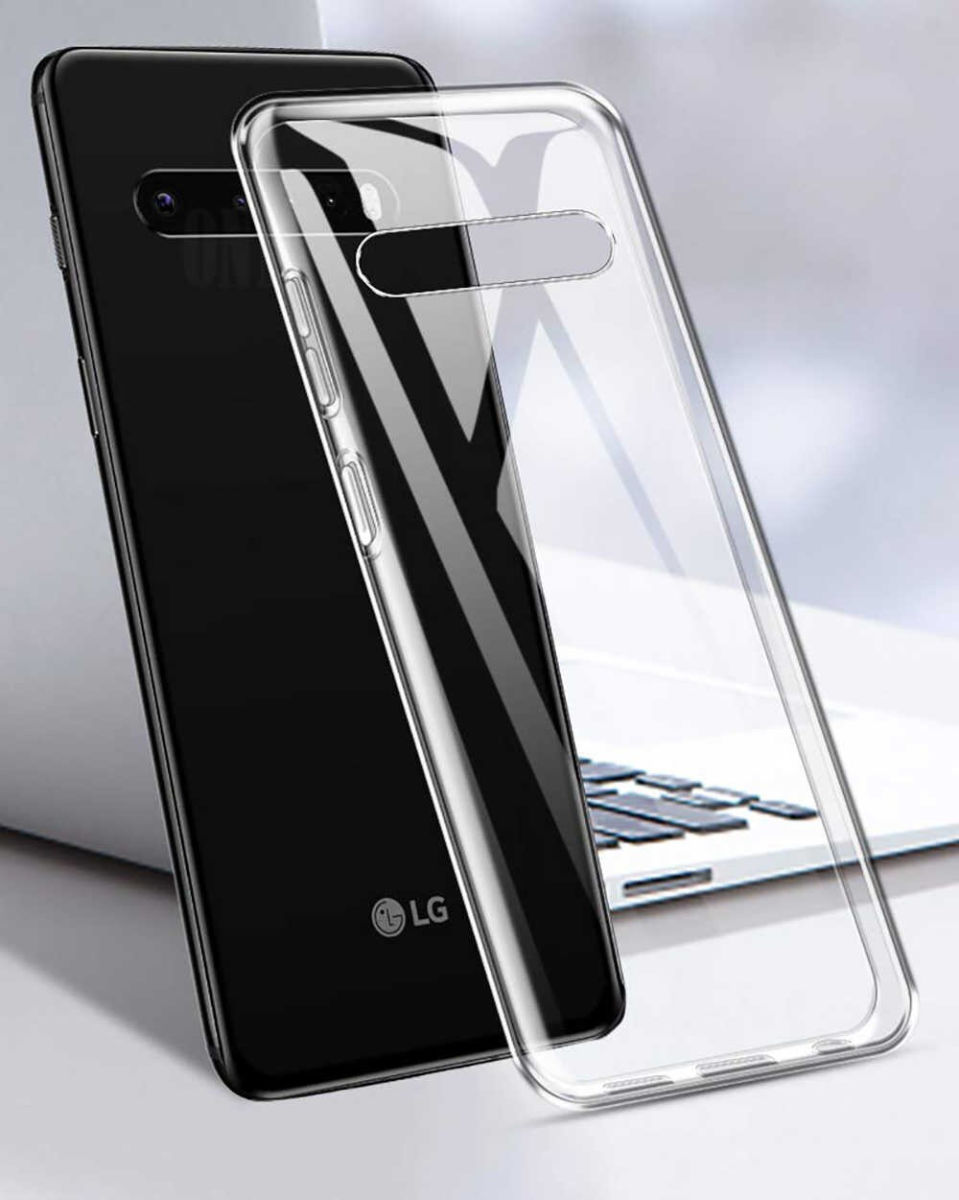LG V60 ThinQ 5G Hoesje Dun TPU Transparant afbeelding 2