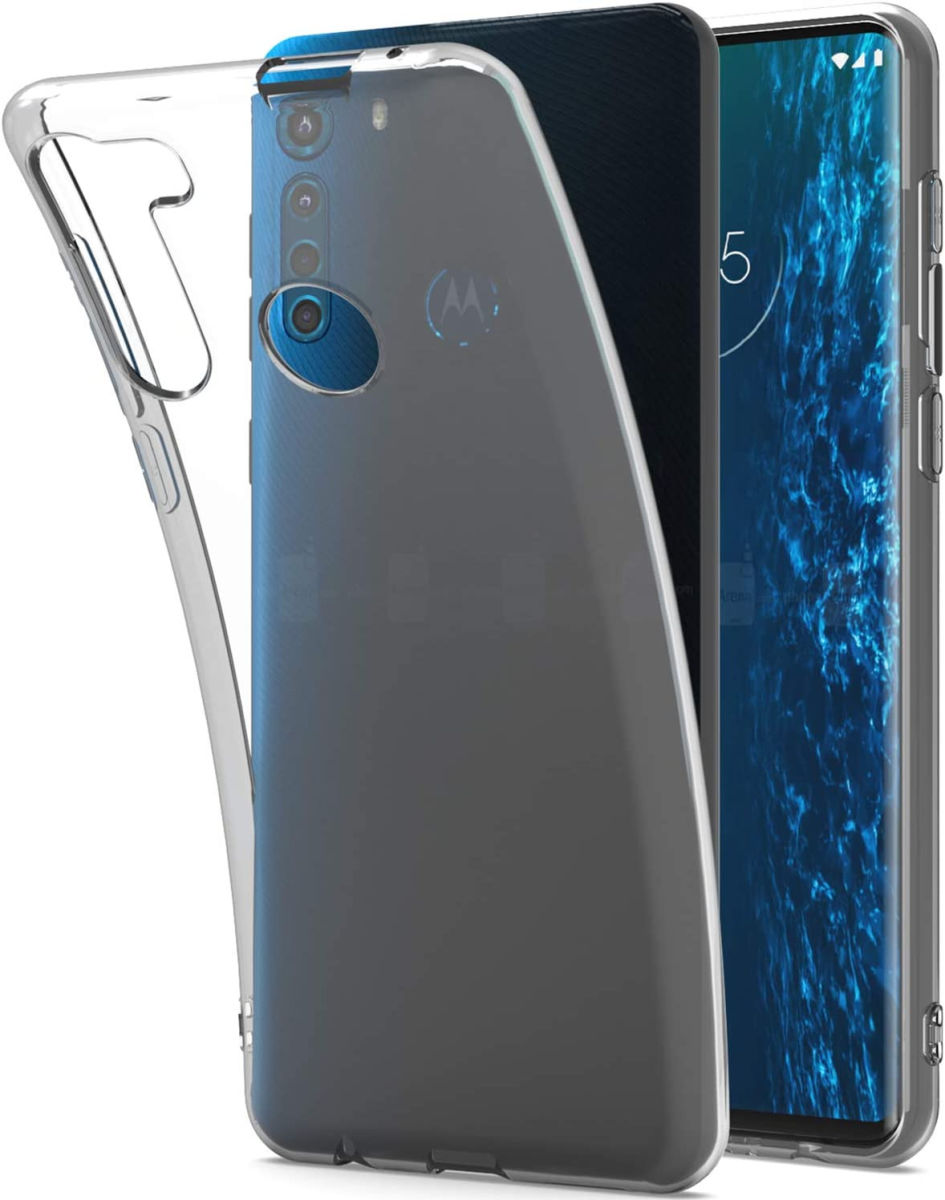 Motorola One Fusion Plus Hoesje Dun TPU Transparant afbeelding 1