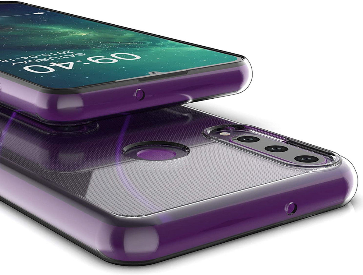 Huawei Y6p Back Cover Dun TPU Transparant afbeelding 4