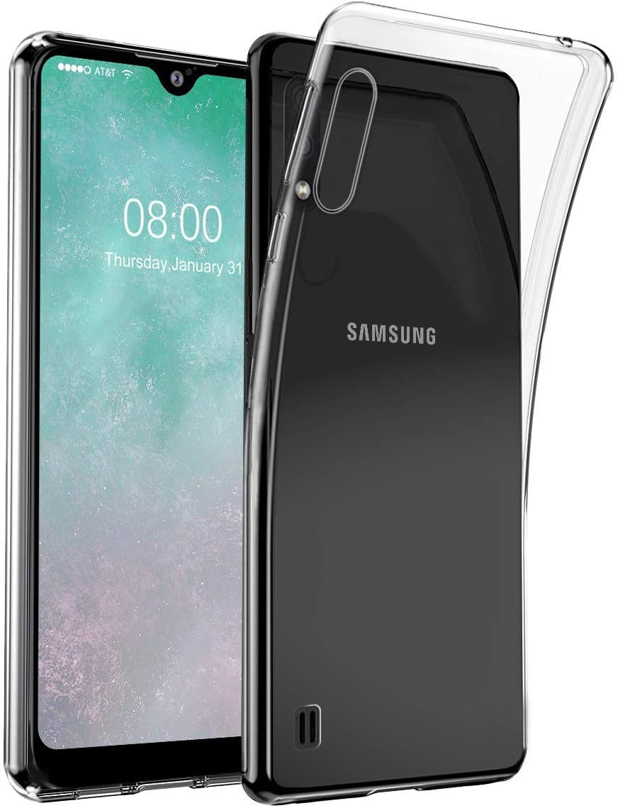 Samsung Galaxy A01 Hoesje Dun TPU Transparant afbeelding 1