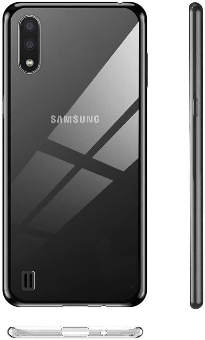 Samsung Galaxy A01 Hoesje Dun TPU Transparant afbeelding 4