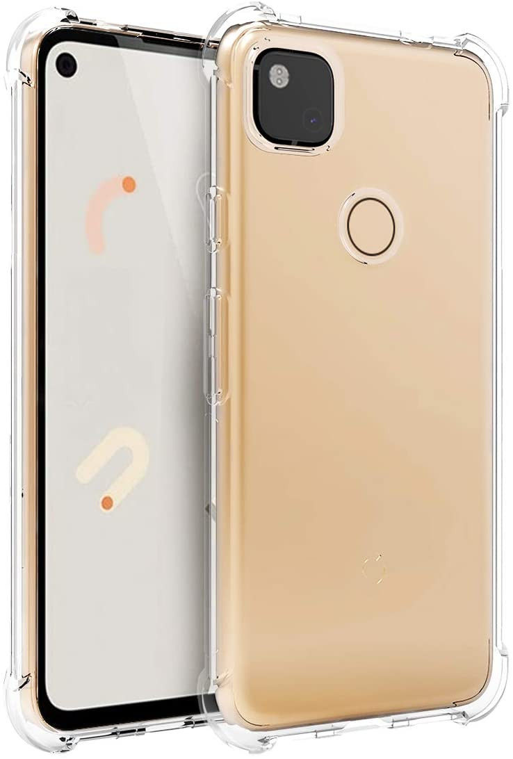 Google Pixel 4A Hoesje Schokbestendig en Dun TPU Transparant afbeelding 1