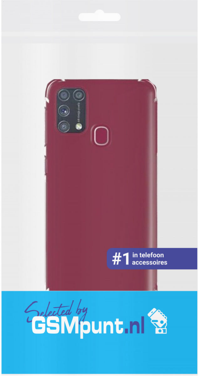 Samsung Galaxy M31 Hoesje Schokbestendig en Dun TPU Transparant afbeelding 2
