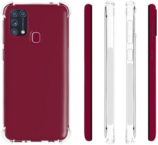 Samsung Galaxy M31 Hoesje Schokbestendig en Dun TPU Transparant afbeelding 5
