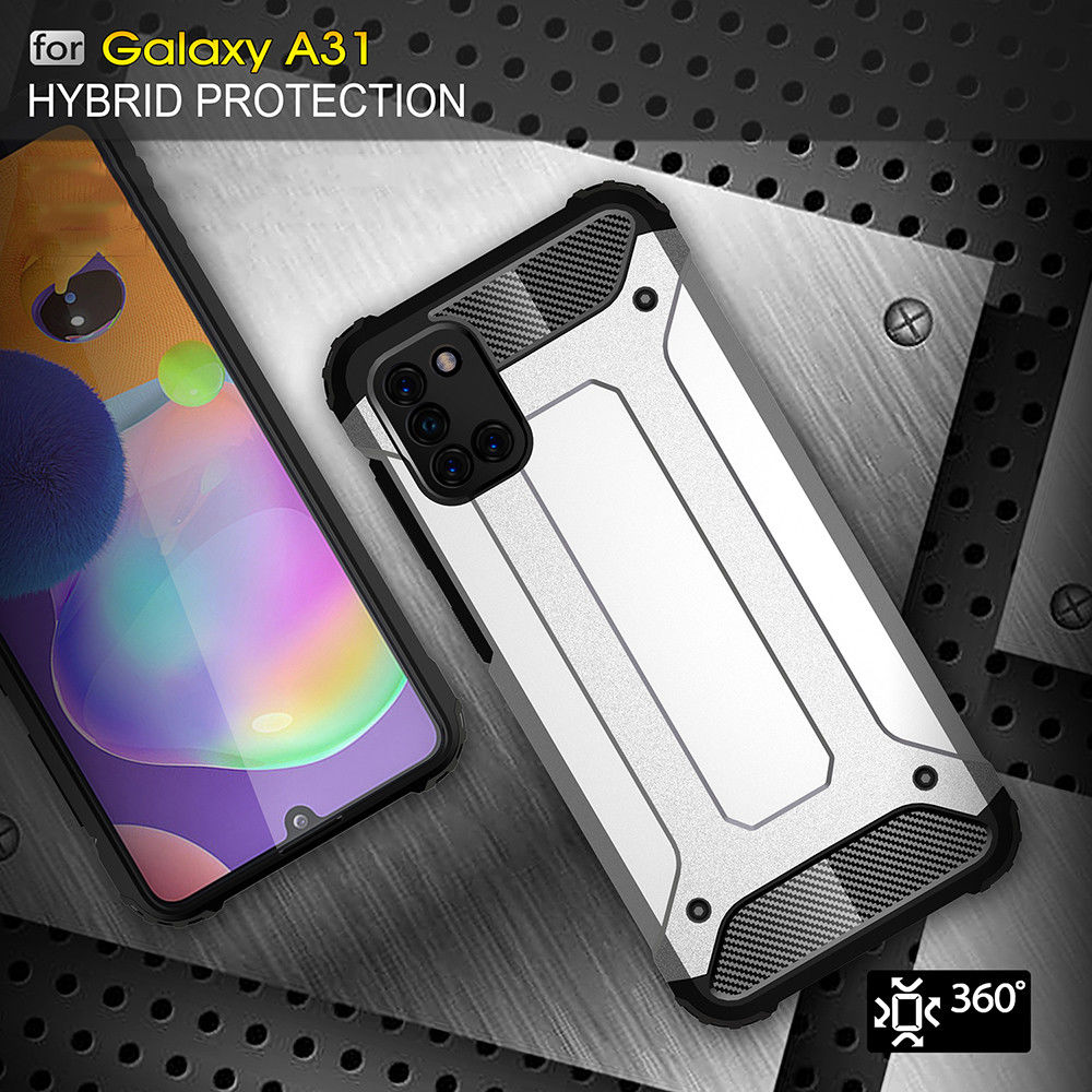 Samsung Galaxy A31 Hoesje Shock Proof Hybride Back Cover Goud afbeelding 7